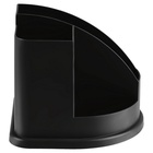 Подставка-органайзер для канцелярии Стамм «Авангард», пластиковая, без наполнения, чёрная - Фото 4