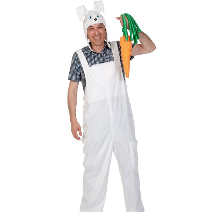 Карнавальный костюм «Заяц», р. 48-54, M-L, рост 176-182 см