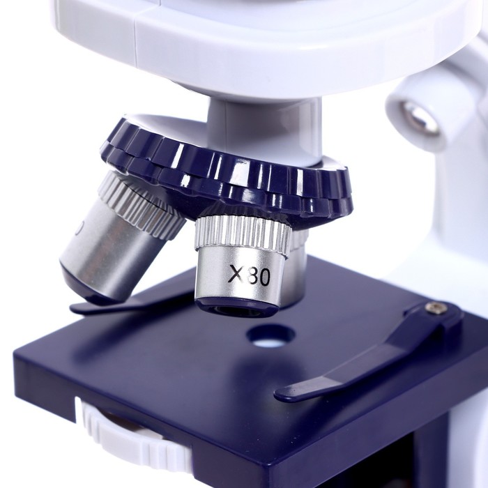 Микроскоп «Юный биолог», увеличение х80, х200, х450, с подсветкой - фото 1886440536