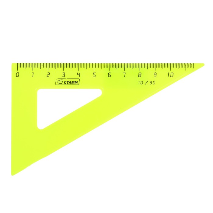 Треугольник 10 см "Стамм" Neon, 30°, микс - Фото 1