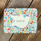 Шкатулка металл прямоугольная "Нарисованные цветочки" матовая 6,5х21х15,5 см - Фото 3