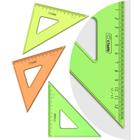Треугольник 12 см Стамм "Neon Cristal", 45°, микс - фото 321250477