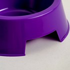 Миска пластиковая 17 х 17 х 5 см, 400 мл, фиолетовая - Фото 4