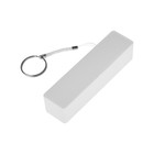 Внешний аккумулятор Luazon PB-03, 2200 мАч, USB, 1 А, крепление кольцо, белый - Фото 5