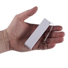 Внешний аккумулятор Luazon PB-03, 2200 мАч, USB, 1 А, крепление кольцо, белый - Фото 7