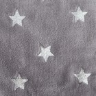 Плед Этель «Серебряные звёздочки», серый, 150х200 см, корал-флис - Фото 3