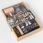 Кухонный набор «Доляна. Царь на кухне»: варежка-прихватка, молоток деревянный - Фото 6