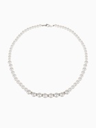 Бусы «Невеста» с жемчугом, бусины со стразами, шар № 4.6.8, белые, 45 см - Фото 1