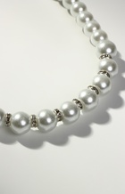 Бусы «Невеста» с жемчугом, бусины со стразами, шар № 4.6.8, белые, 45 см - Фото 9