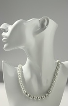 Бусы «Невеста» с жемчугом, бусины со стразами, шар № 4.6.8, белые, 45 см - Фото 8