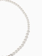Бусы «Невеста» с жемчугом, бусины со стразами, шар № 4.6.8, белые, 45 см - Фото 2
