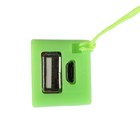 Внешний аккумулятор LuazON PB-03, 2200 мАч, USB, 1 А, крепление кольцо, зелёный - Фото 5
