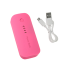 Внешний аккумулятор LuazON, 3600 мАч, USB, 1 А, индикатор зарядки, розовый - Фото 3