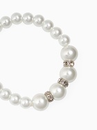 Браслет жемчуг «Невеста», бусины d=0.8+1.2 см, белый - Фото 3