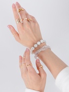 Браслет жемчуг «Невеста», бусины d=0.8+1.2 см, белый - Фото 4