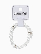 Браслет из бусин «Жемчуг. Невеста», d=5.5 см, стразы, шар №8, белый - Фото 6