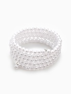 Браслет жемчуг «Невеста» бусины d=0.5, 4 ряда с пружинкой, белый - Фото 1