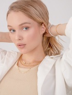 Браслет жемчуг "Невеста" бусины d=0,6, со стразами, цвет белый - фото 809188944