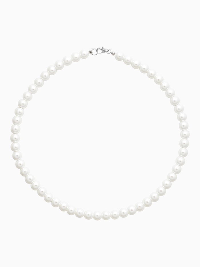 Бусы «Невеста», с жемчугом, шар №10, белые, 40 см - Фото 1