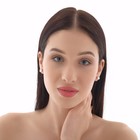 Серьги с жемчугом «Невеста» бусины d=0,6, цвет белый - Фото 3