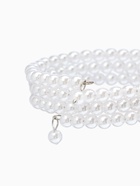 Браслет пружинка «Жемчуг. Невеста», d=5.5 см, бусина 5 мм, 3 ряда, белый - Фото 5