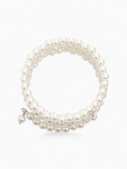 Браслет пружинка «Жемчуг. Невеста», d=5.5 см, бусина 5 мм, 4 ряда, цвет молочный - Фото 3