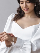 Браслет жемчуг «Невеста» шар №6, цвет молочный, d=5.5 см - Фото 2