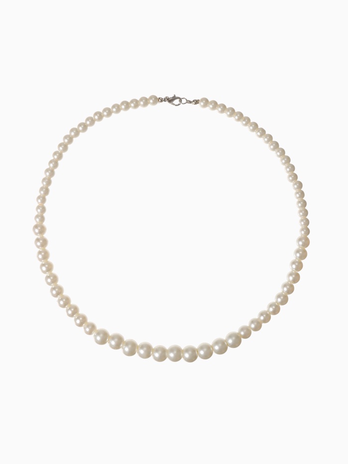 Бусы «Невеста» с жемчугом, шар №4.6.8, цвет молочный, 45 см - Фото 1