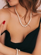 Бусы «Невеста» с жемчугом, шар №4.6.8, цвет молочный, 45 см - Фото 5