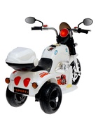 УЦЕНКА (Трещина багажника) Электромобиль «Чоппер», с аккумулятором, световые и звуковые эффекты, белый - Фото 3