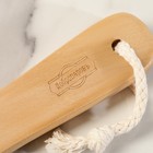 Щётка массажная для тела ONLITOP, из натуральной щетины, с ручкой, гладкая - Фото 9