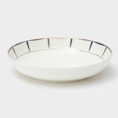 Тарелка глубокая «Аврора», 560 мл, d=18 см, фарфор, белая