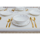 Тарелка фарфоровая десертная «Аврора», d=20,5 см, цвет белый - фото 4292500