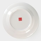 Тарелка фарфоровая десертная «Аврора», d=20,5 см, цвет белый - фото 4292497