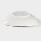 Тарелка фарфоровая сервировочная «Аврора», 500 мл, d=19 см, цвет белый - Фото 4