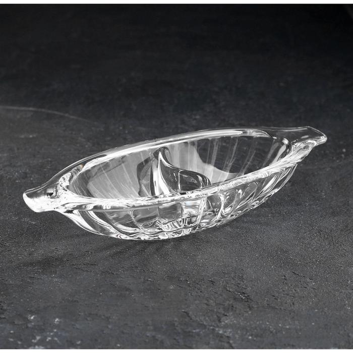 Менажница стеклянная «Ладья», 20×8×4,5 см - Фото 1