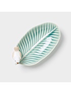 Блюдо керамическое сервировочное «Птичка на листочке», 15.5×8.5 см, зелёное - Фото 4