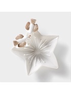 Блюдо сервировочное «Голубки на цветочке», 14×15×5 см, керамика, белое - Фото 3