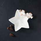 Блюдо керамическое сервировочное «Голубки на цветочке», 14×13,5×4 см, цвет белый - Фото 8
