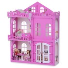 Домик для кукол «Дом Элизабет» с мебелью, цвет бело-розовый - Фото 3