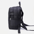 Рюкзак мужской на молнии, 5 наружных карманов, цвет чёрный - Фото 2