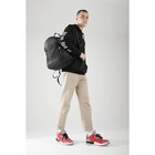 Рюкзак мужской на молнии, 5 наружных карманов, цвет чёрный - Фото 7