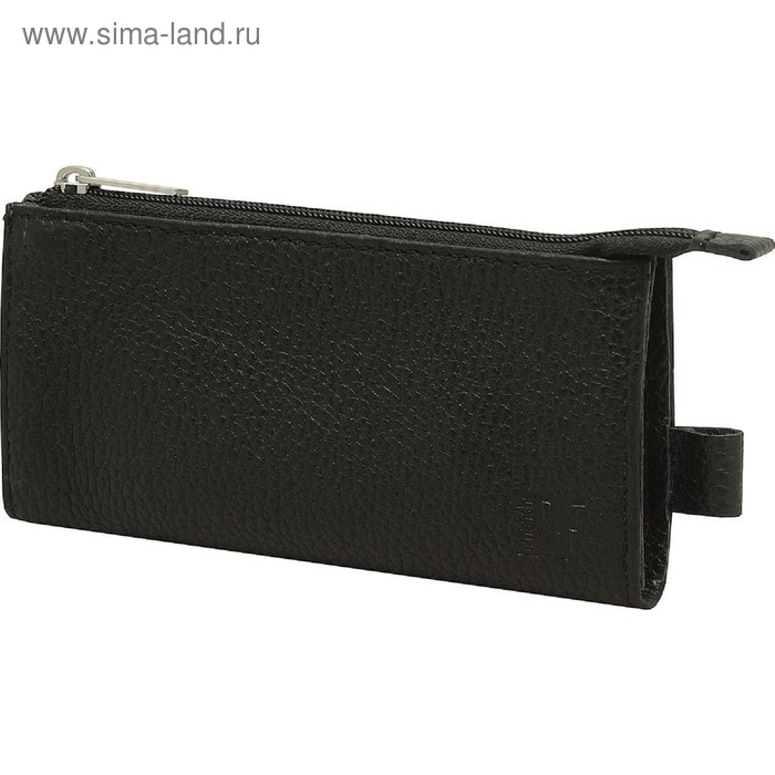 Ключница на молнии, длина 14,5 см, цвет чёрный