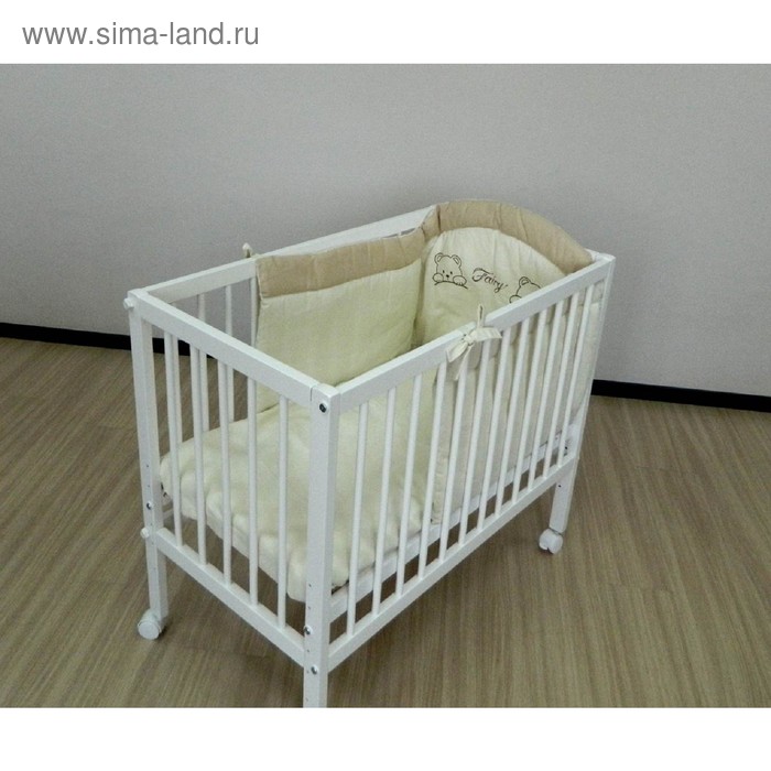Ограждение переднее к детской кроватке «Фея», цвет белый - Фото 1