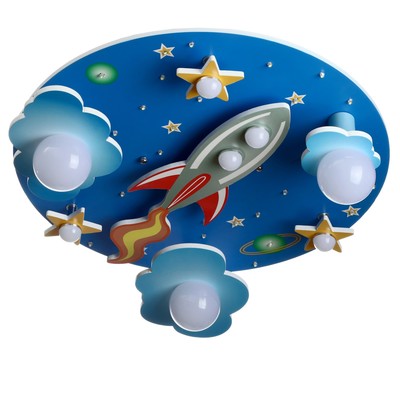 Люстра «Звезды» 3×40 Вт E27+10 Вт LEd=55×55×18 см BayerLux