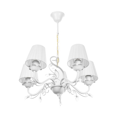 Люстра «Валенсия» 5×40 Вт E14 белый 58×58×44 см BayerLux