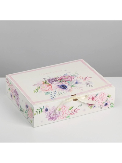 Коробка подарочная, упаковка, «Счастья в душе», 31×24.5×8 см