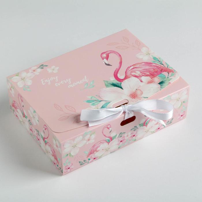 Коробка подарочная, упаковка, «Enjoy every moment», 16,5 х 12,5 х 5 см - фото 1889405203