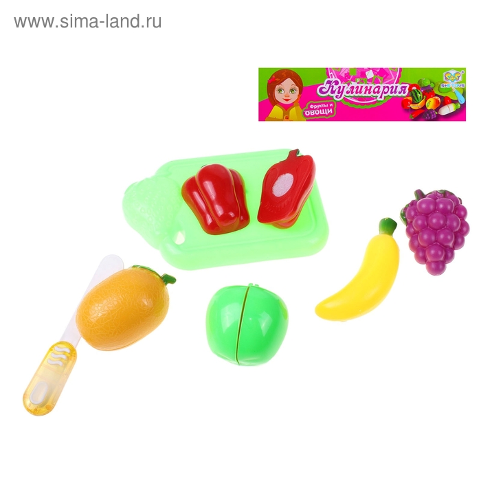 Набор продуктов "Кулинария", 10 предметов, продукты-нарезка, на липучке - Фото 1