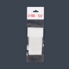 Шелк стекловолокно для наращивания ногтей, 8×4 см, 10 листов, белое - Фото 4